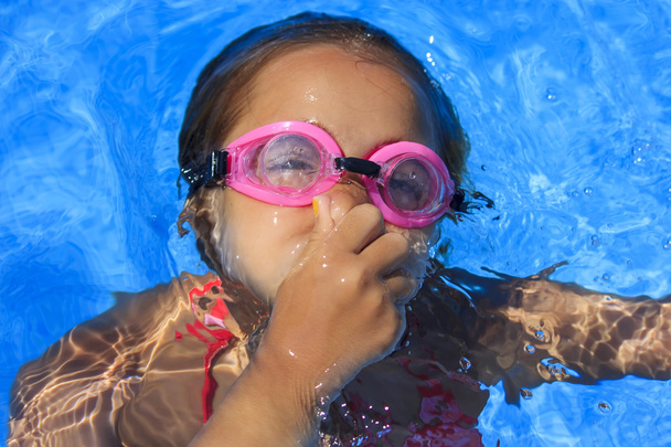 Girl underwater diving - Zdjęcie, obraz