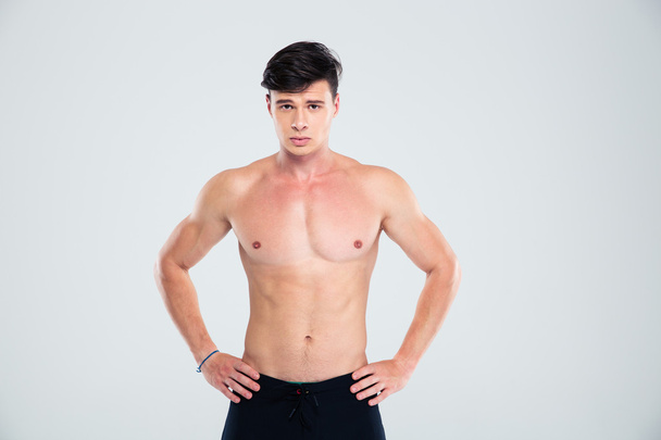 Portrait of a handsome man with athletic body - Foto, afbeelding