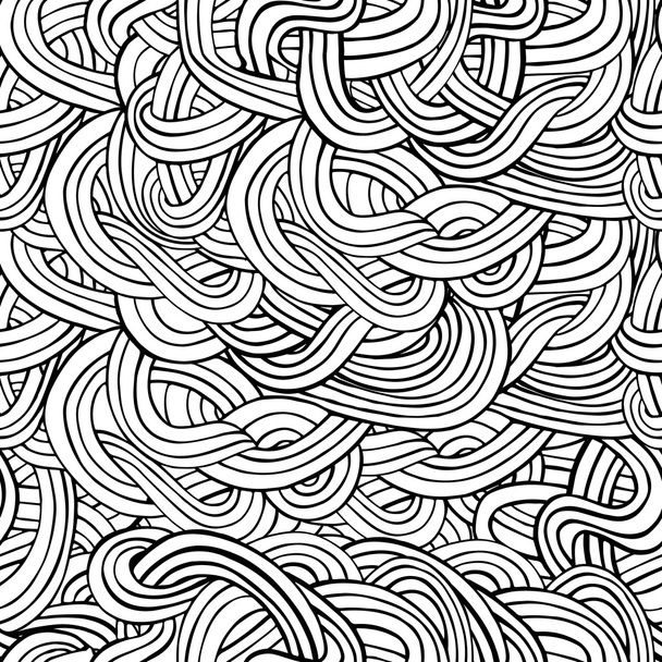 Seamless abstract waves and curves pattern - Διάνυσμα, εικόνα
