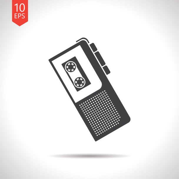 retro Dictaphone icon - Vecteur, image