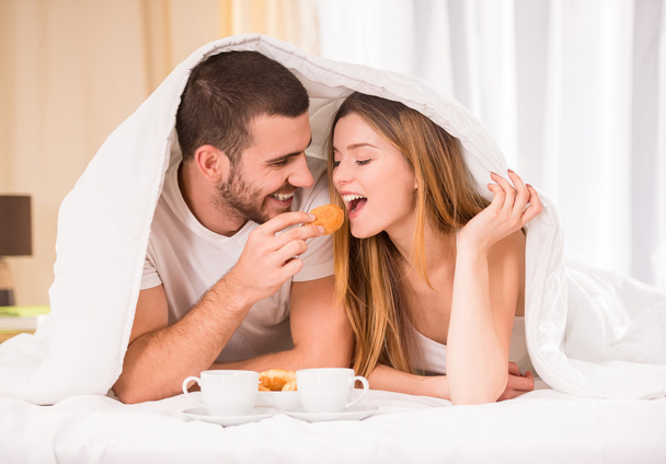Couple in bed - Photo, image
