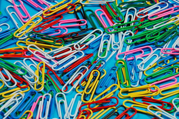 Colorful paperclips - Foto, imagen