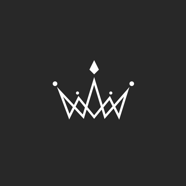 Монограмма логотипа короны
 - Вектор,изображение