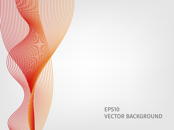 abstract vector waved line background - Wektor, obraz
