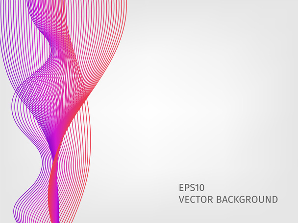 abstract vector waved line background - Вектор,изображение