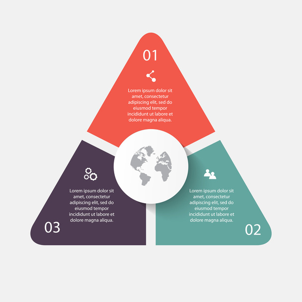 colorful infographics for business presentation - Vetor, Imagem