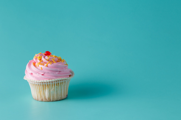 One colorful cupcake - Фото, зображення