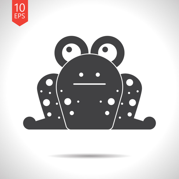 flat  frog icon - Vector, Image
