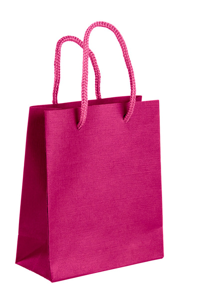 Pink paper-bag. - Φωτογραφία, εικόνα