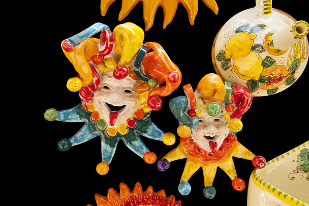 Keramik italienische Clowns - Foto, Bild