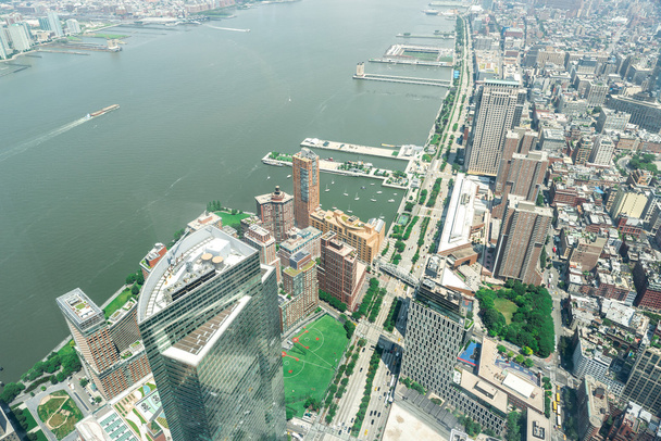 Aerial view of Manhattan - Фото, изображение