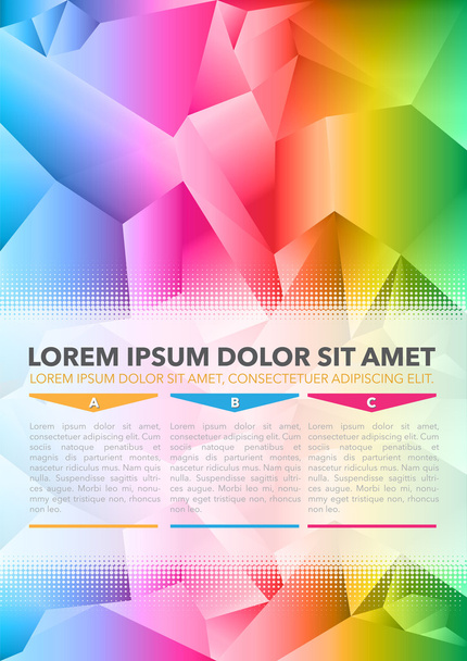 Vetor abstrato fundo colorido da brochura
 - Vetor, Imagem
