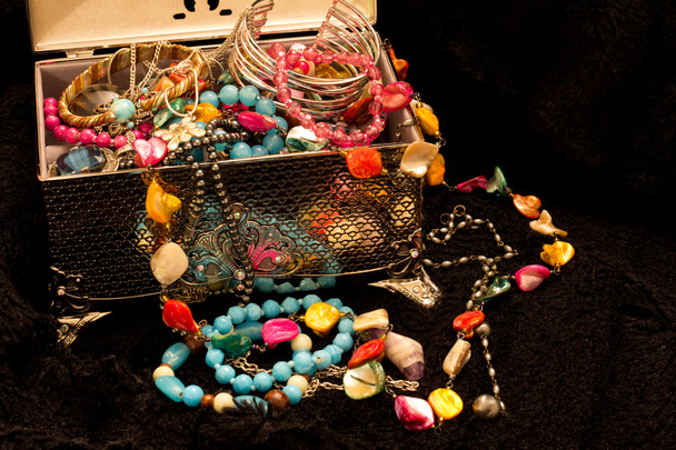 Trinkets in a Box - Photo, Image