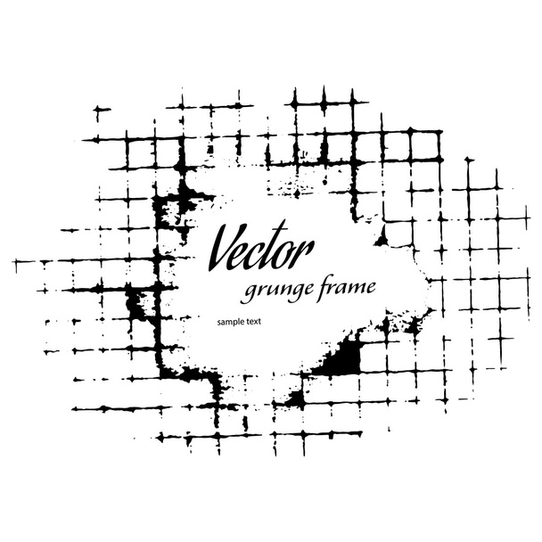 Grunge frame - Vektor, kép