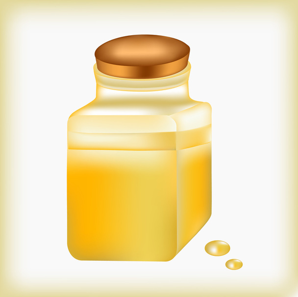 Aceite, líquido, dorado, aceite de oliva
, - Vector, imagen