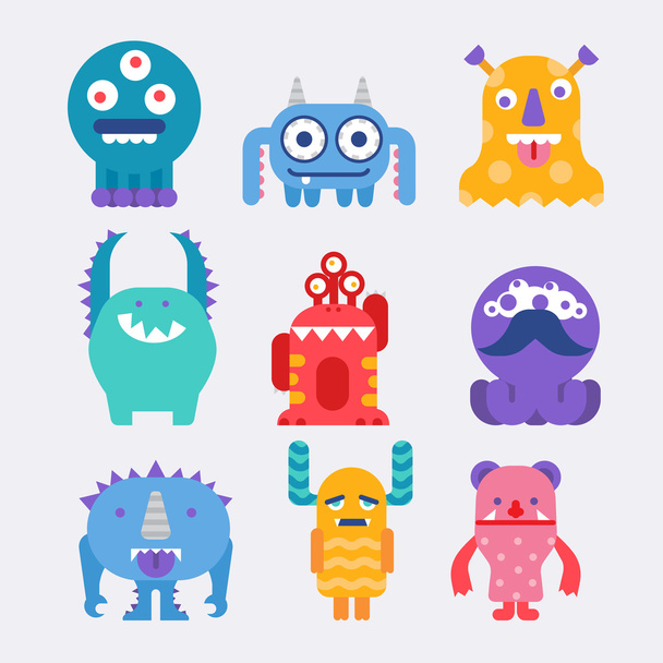 cute monsters - Vector, Image
