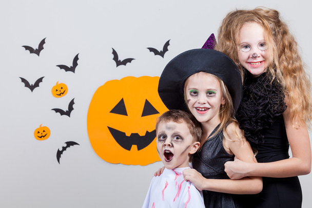 Happy children on Halloween party - Fotó, kép