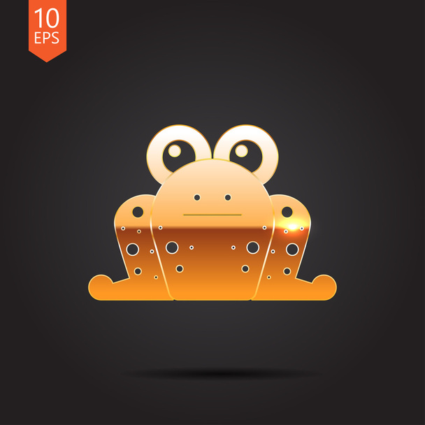 flat  frog icon - Vetor, Imagem