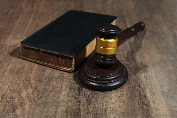 judge gavel on wooden background - Photo, Image