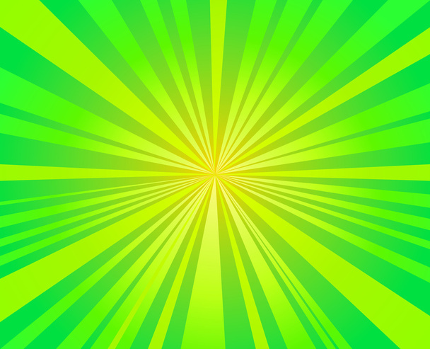 zöld tört, starburst sugarak háttér vector design - Vektor, kép