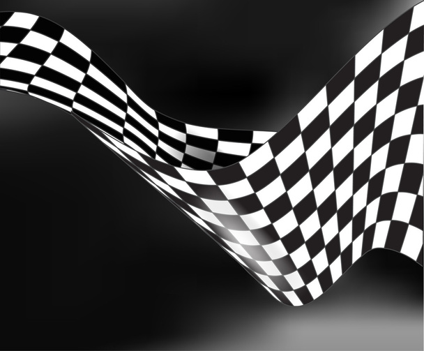 checkered bandeira de corrida waveing vetor design de layout de fundo
 - Vetor, Imagem