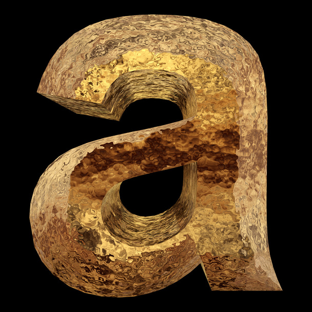 golden metal font - Zdjęcie, obraz