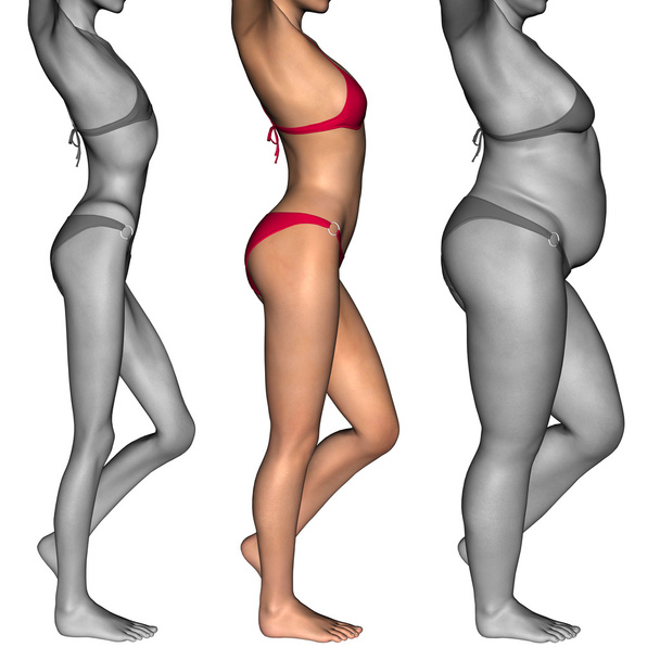 overweight or fit healthy - Photo, Image