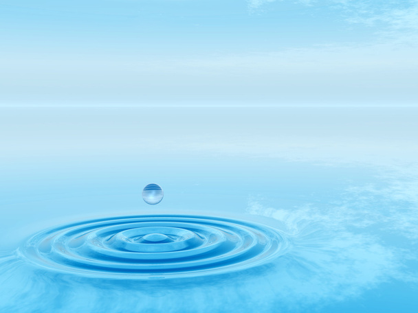 sininen nestetippa putoaminen
 - Valokuva, kuva