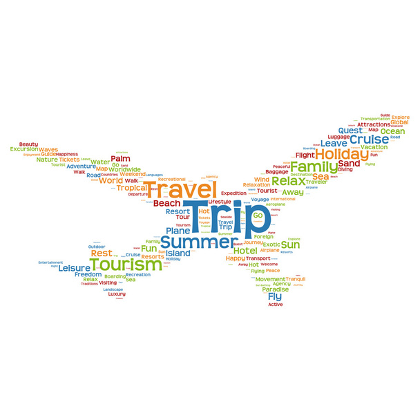 turismo palabra nube
 - Foto, imagen