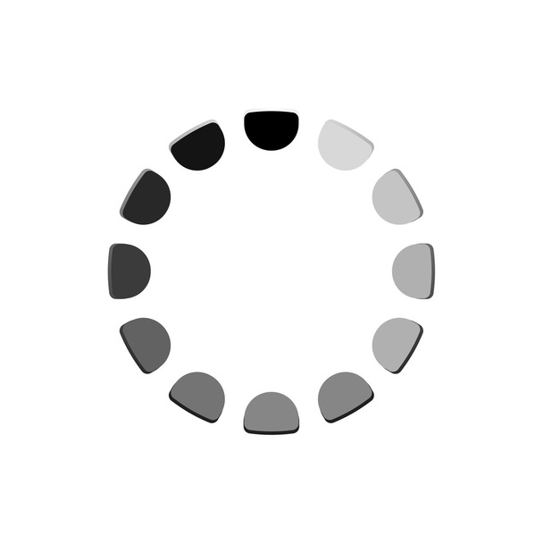 Сегментированный прелоадер, форма буфера или индикатор прогресса
 - Вектор,изображение