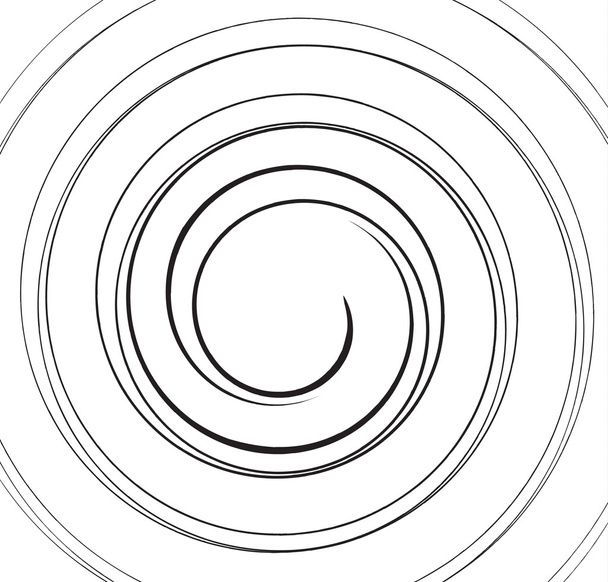 Σπείρα σπείρα, ομόκεντρους γραμμές, κυκλικό, περιστρεφόμενο υπόβαθρο - Διάνυσμα, εικόνα