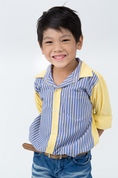 Portrait of asian happy boy looking at camera  - Фото, изображение