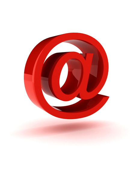 Kiiltävä punainen E-mail merkki
 - Valokuva, kuva