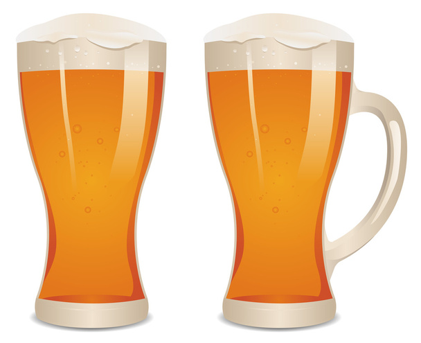 glas bier - Vector, afbeelding