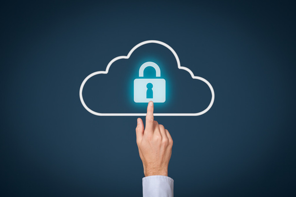 Cloud computing data security concept - Фото, зображення