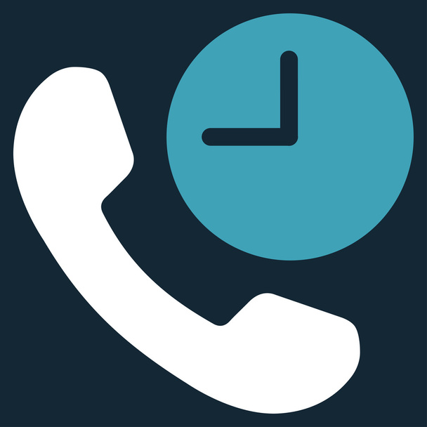 Phone Time Icon - Vector, imagen