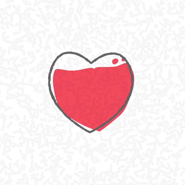 любовь обработки концепции сердца на каракули абстрактный узор белый
 - Вектор,изображение