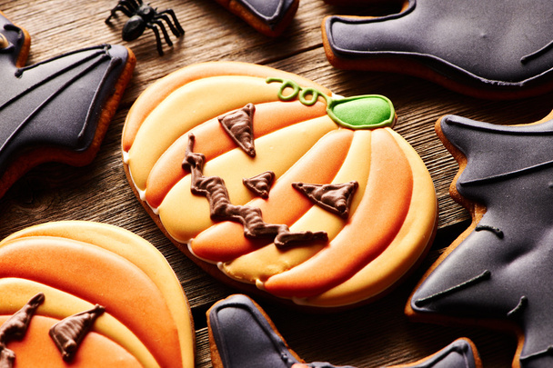 Halloween peperkoek cookies - Foto, afbeelding