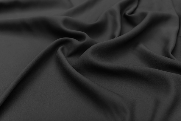 tecido preto textura fundo - Foto, Imagem