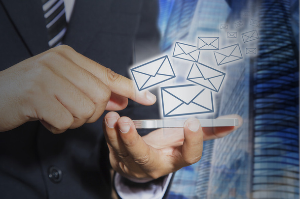 Concept of sending e-mails - Photo, Image
