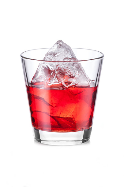 Czerwony alkoholowy koktajl Negroni - Zdjęcie, obraz
