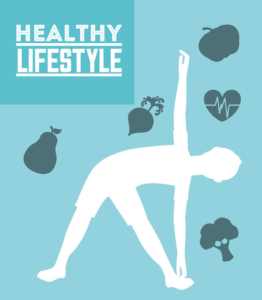 Stile di vita sano - Vettoriali, immagini