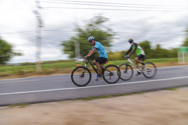 Motion Blur of cycling - Photo, Image