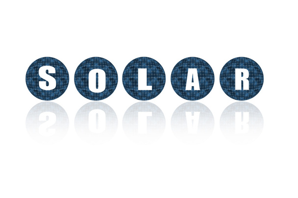 Solarenergie Energie Idee Konzept Hintergrunddesign - Foto, Bild