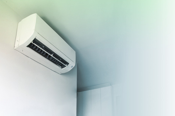 Air conditioner on wall background - Foto, Imagem
