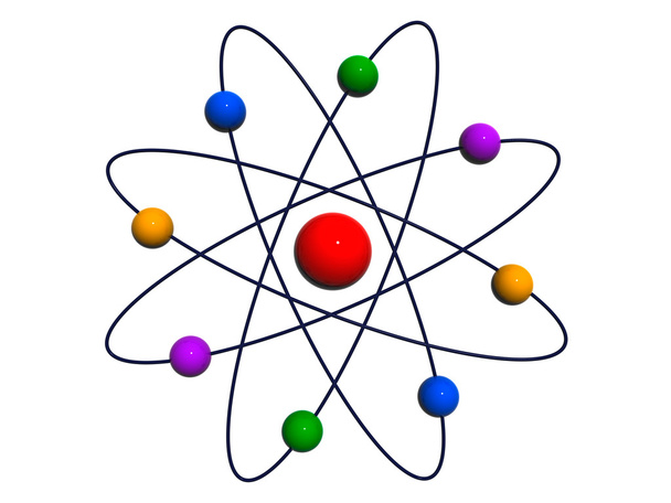Atom a elektrony - Fotografie, Obrázek