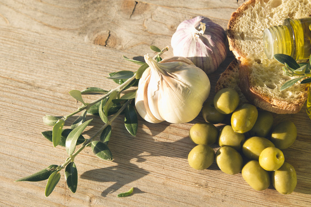 natural olives on brackground - Photo, Image