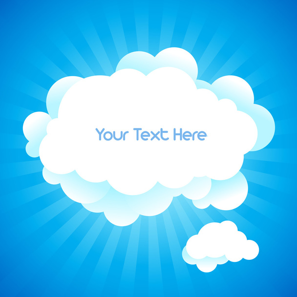 Sky Background and space for text in vector. - Vetor, Imagem