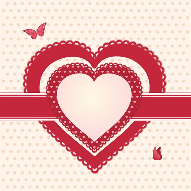 Valentine red and pink hearts l - Фото, зображення