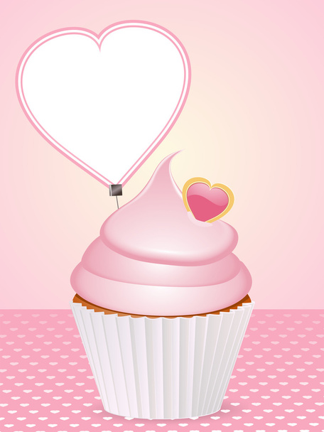 Valentijn cupcake - Foto, afbeelding